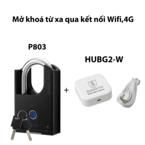 Ổ Khóa Vân Tay Chống Trộm Chống Cắt Chống Nước Thông Minh Kèm Chìa Exsmith P803