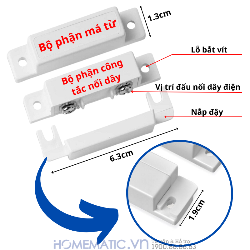 Cảm Biến Má Từ Công Tắc Nối Dây Ma-s