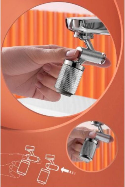 Đầu Nối Vòi Nước Xoay 720 độ Cho Lavabo Hỗ Trợ Phun Sương Spa Mát Xa Mặt