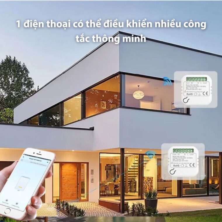 Hộp Công Tắc điều Khiển Từ Xa Qua Wifi Homematic Ds1321wn