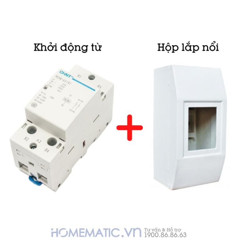 Khởi động Từ 1 Pha 63a Chint Nch863a