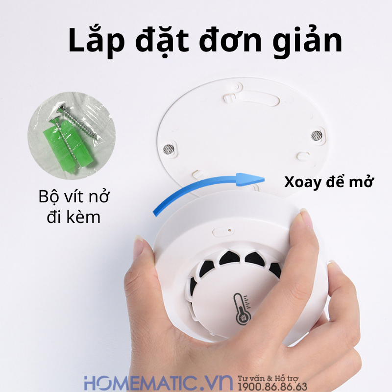 Thiết Bị Báo Cháy Báo Khói Không Dây Kiêm đầu Báo Nhiệt Thông Minh Exsmith Tf309 Thiết Bị Báo Cháy Báo Khói Không Dây Kiêm đầu Báo Nhiệt Thông Minh Exsmith Tf309