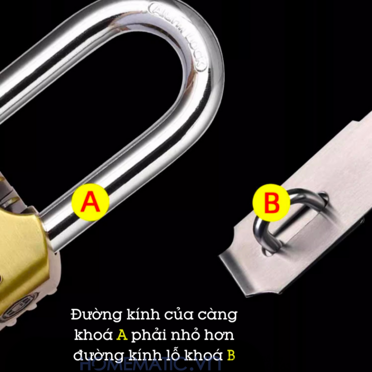 Ổ khóa cửa chống trộm phát tiếng kêu báo động chống nước cao cấp Anboud AL-60 hướng dẫn sử dụng