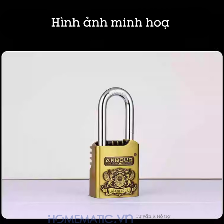 Ổ khóa cửa chống trộm phát tiếng kêu báo động chống nước cao cấp Anboud AL-60 hỉnh ảnh minh hoạ