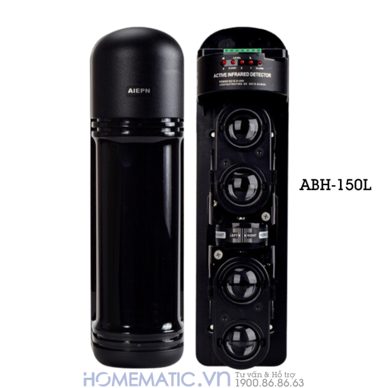 Beam Báo Trộm Cảm Biến Hàng Rào Hồng Ngoại 4 Tia ABH-150L