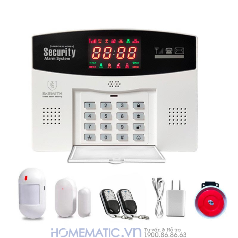 Thiết Bị Chống Trộm Báo Qua điện Thoại Exsmith Es1720 nhìn ngang