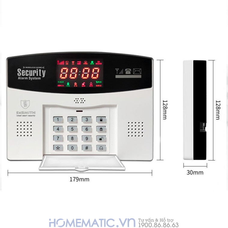Thiết bị chống trộm báo qua điện thoại Exsmith ES1720 lắp đặt không dây Thiết bị chống trộm báo qua điện thoại Exsmith ES1720 lắp đặt không dây
