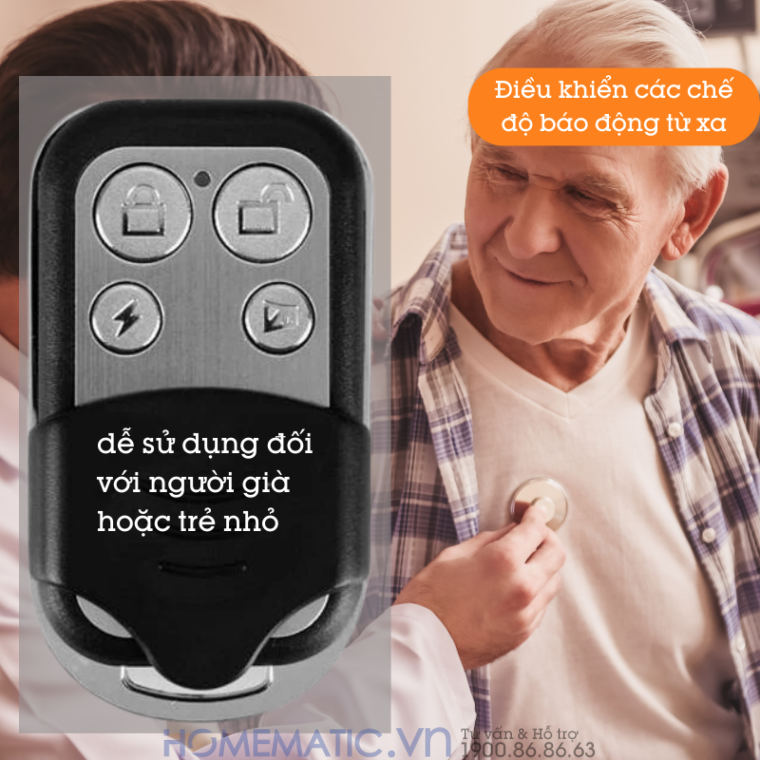 Thiết Bị Chống Trộm Báo Qua điện Thoại Exsmith Es1720 kèm remote Thiết Bị Chống Trộm Báo Qua điện Thoại Exsmith Es1720 kèm remote