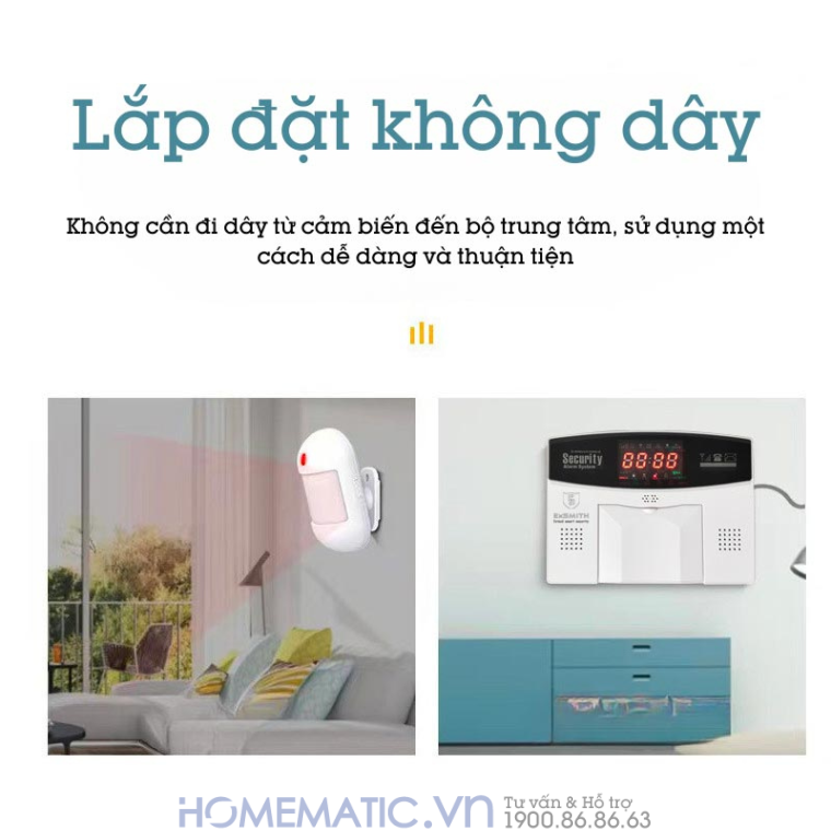 Thiết Bị Chống Trộm Báo Qua điện Thoại Exsmith Es1720 kết nối SIM 4G và Internet