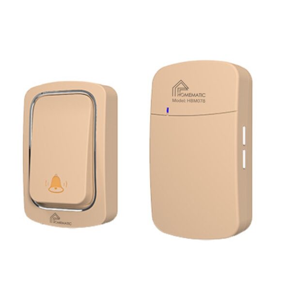 Chuông Cửa Không Dây Không Pin Homematic Hbm078 bộ màu vàng
