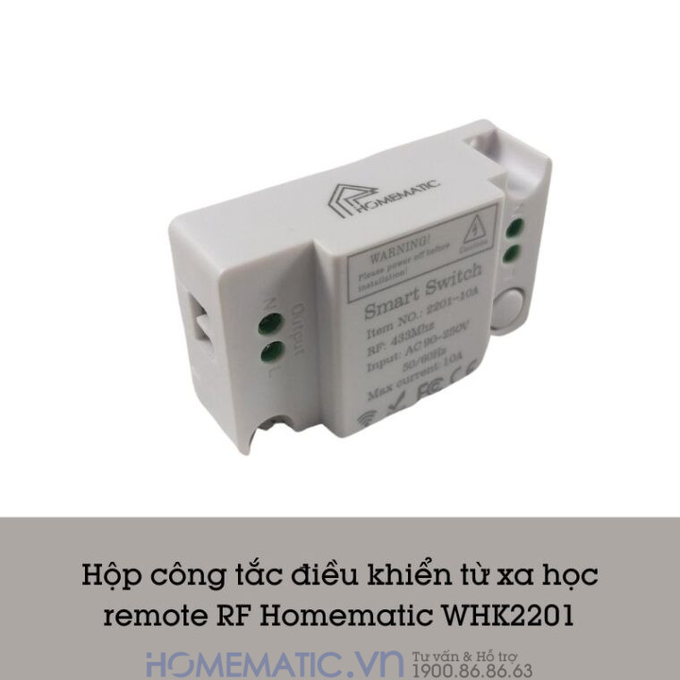 Hộp Công Tắc điều Khiển Từ Xa 220v Homematic Whk2201