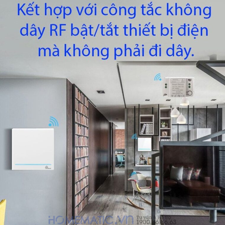 Ứng dụng Hộp Công Tắc điều Khiển Từ Xa 220v Homematic Whk2201