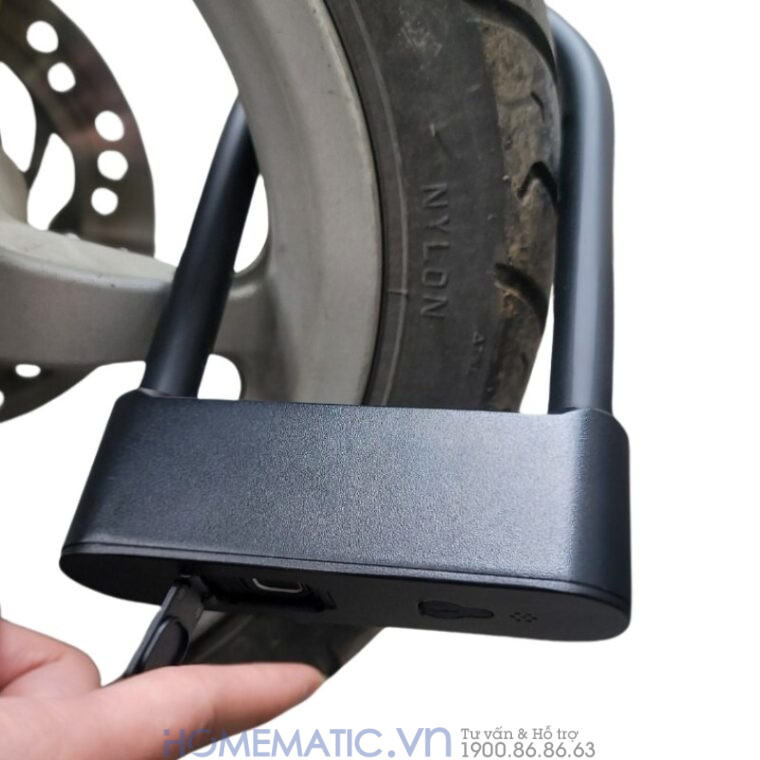 Khóa Chống Trộm Xe Máy Khóa Càng Xe Máy Vân Tay Thông Minh Jinjian J818