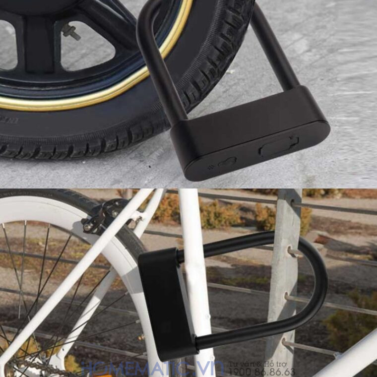 Khóa Chống Trộm Xe Máy Khóa Càng Xe Máy Vân Tay Thông Minh Jinjian J818