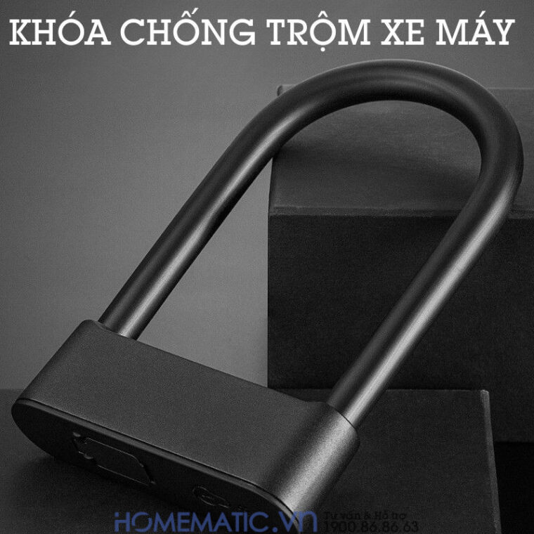 Khóa Chống Trộm Xe Máy Khóa Càng Xe Máy Vân Tay Thông Minh Jinjian