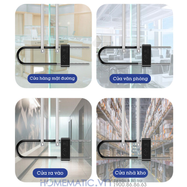 Ổ Khóa Cửa Kính Cường Lực Khóa Tay Nắm Cửa Kính Thủy Lực Thông Minh Exsmith Plu2-ty thông số kĩ thuật