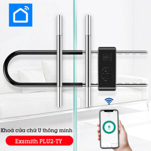 Ổ Khóa Cửa Kính Cường Lực Khóa Tay Nắm Cửa Kính Thủy Lực Thông Minh Exsmith Plu2-ty