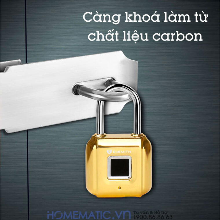 Ổ Khóa Mini Khoá Vali Nhỏ Khóa Tủ Vân Tay M100 chất liệu carbon Ổ Khóa Mini Khoá Vali Nhỏ Khóa Tủ Vân Tay M100 chất liệu carbon