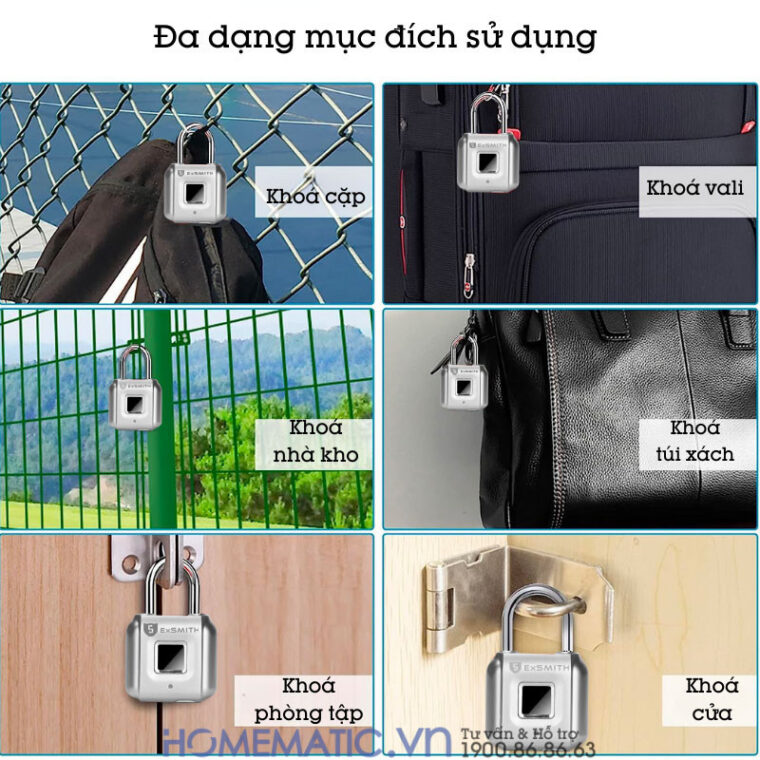 Ổ Khóa Mini Khoá Vali Nhỏ Khóa Tủ Vân Tay M100 ứng dụng thực tế Ổ Khóa Mini Khoá Vali Nhỏ Khóa Tủ Vân Tay M100 ứng dụng thực tế