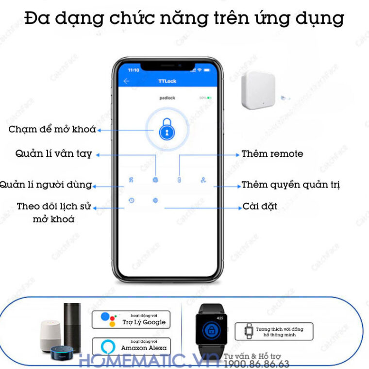 Ổ Khóa Vân Tay Exsmith P303 đa dạng chức năng ứng dụng