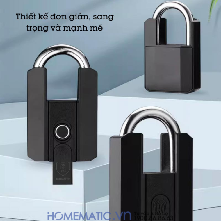 Ổ Khóa Vân Tay Exsmith P303 với thiết kế sang trọng và mạnh mẽ