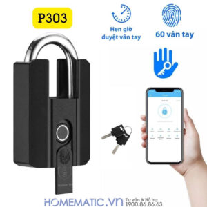 Ổ Khóa Vân Tay Chống Trộm Kèm Chìa Exsmith P303