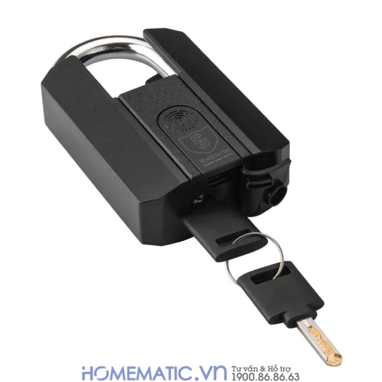 Ổ Khóa Vân Tay Chống Trộm Kèm Chìa Exsmith P303