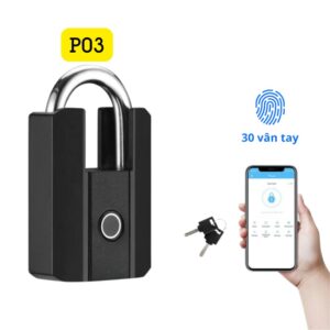 Ổ Khóa Vân Tay Chống Trộm Kèm Chìa Exsmith P30