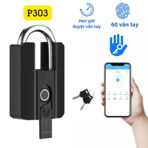 Ổ Khóa Vân Tay Chống Trộm Kèm Chìa Exsmith P303