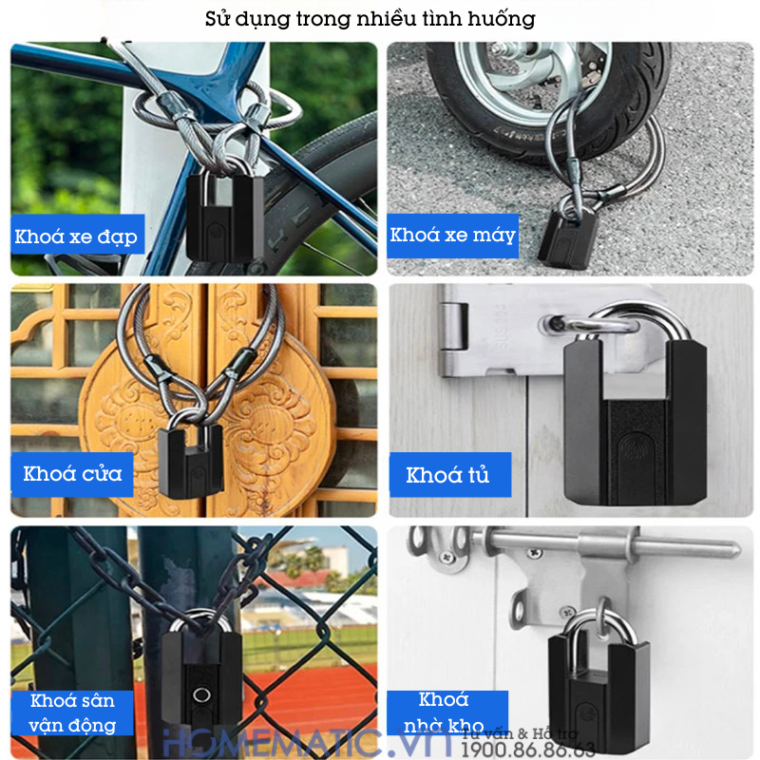 Ứng dụng thực tế của ổ khoá vân tay Exsmith P303