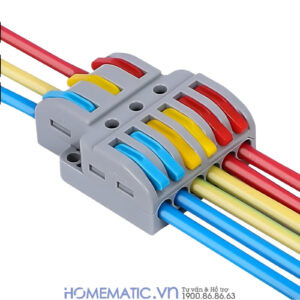 Cút Nối đầu Nối Dây điện Nhanh 3 Cổng Ra 6 Kv633