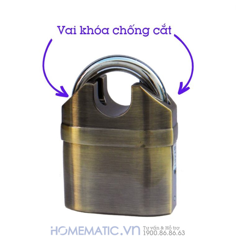 Ổ Khóa Chống Trộm Có Chuông Kêu Chống Nước Mưa Chống Cắt Kinbar K206c