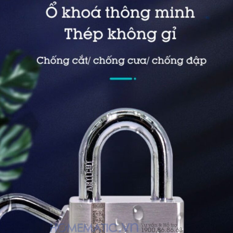 Ổ Khóa Cổng Vân Tay Ngoài Trời Chống Nước Cao Cấp Kèm Chìa điện Tử Exsmith Epl170