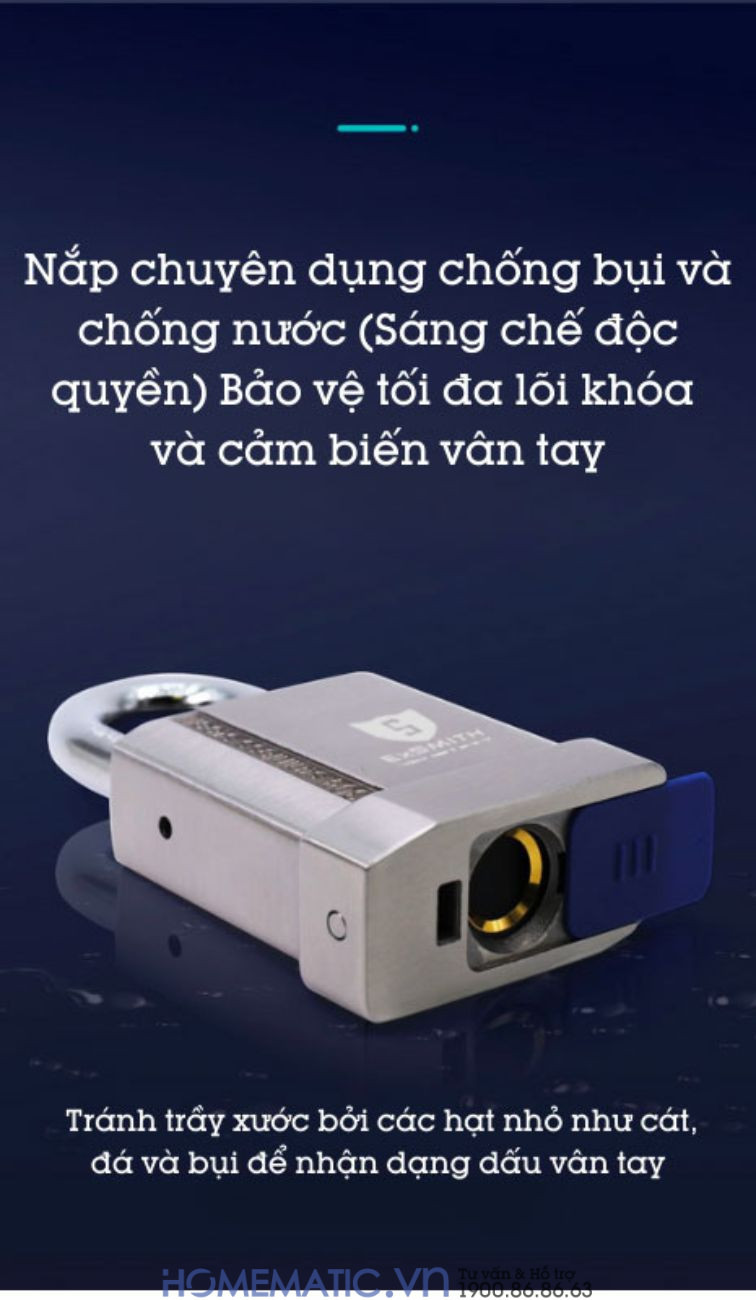Ổ Khóa Cổng Vân Tay Ngoài Trời Chống Nước Cao Cấp Kèm Chìa điện Tử Exsmith Epl170 sử dụng nắp chuyên dụng Ổ Khóa Cổng Vân Tay Ngoài Trời Chống Nước Cao Cấp Kèm Chìa điện Tử Exsmith Epl170 sử dụng nắp chuyên dụng