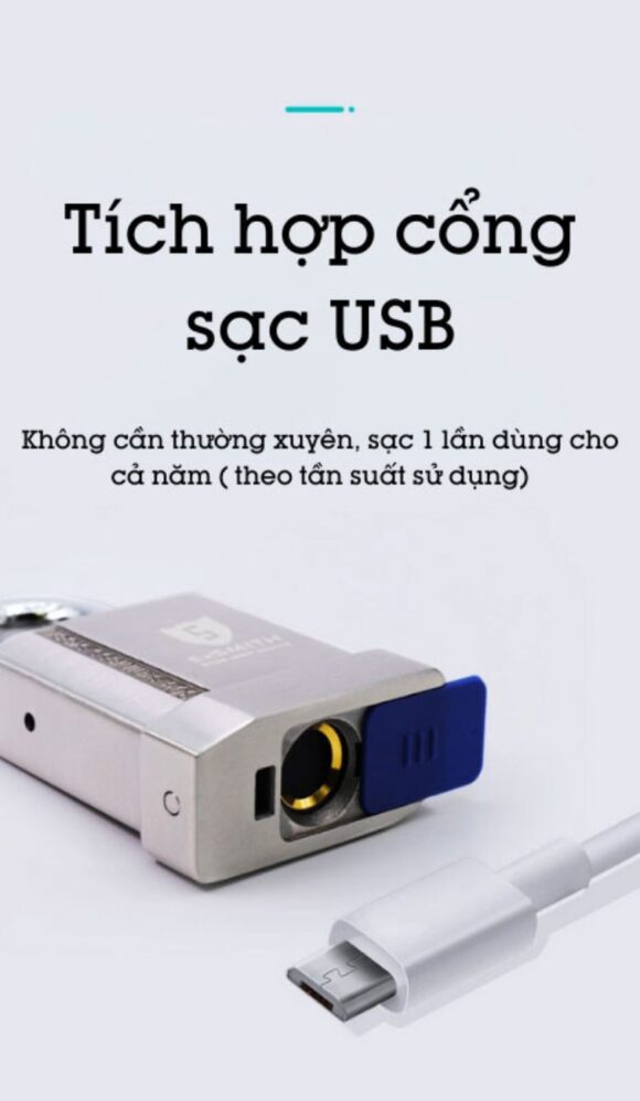 Khóa cổng vân tay ngoài trời Exsmith EPL170【Chống trộm 99%】