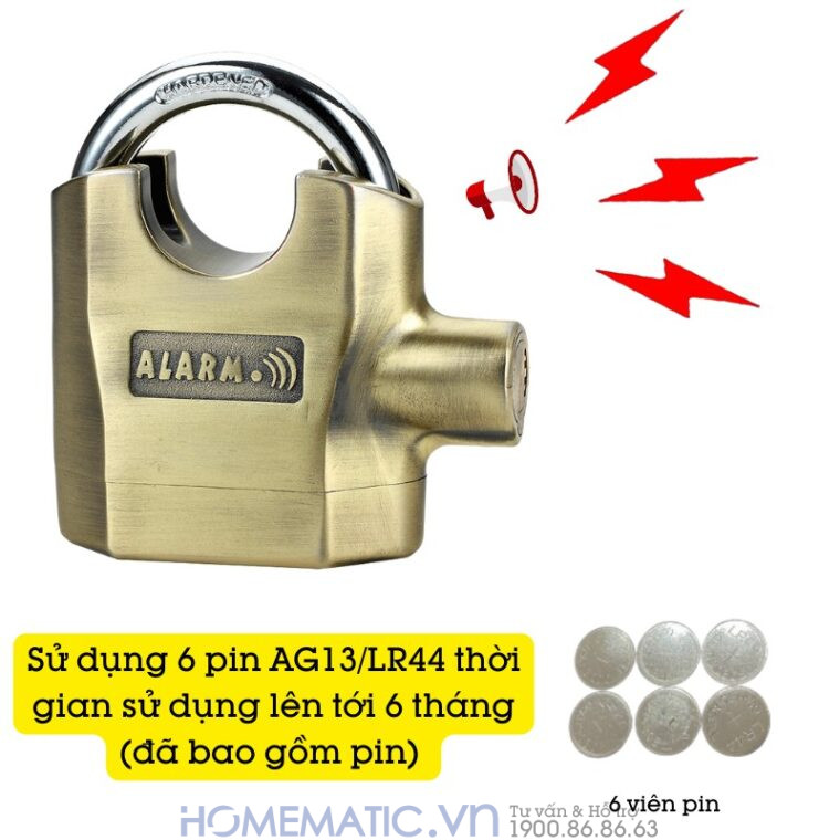 Ổ Khoá Hú Chống Trộm Nhà Chống Cắt Báo động Chống Nước Df8325 Ổ Khoá Hú Chống Trộm Nhà Chống Cắt Báo động Chống Nước Df8325