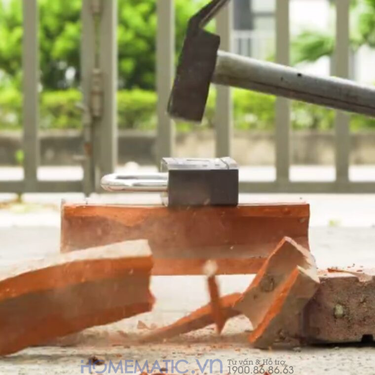 Ổ Khóa Vân Tay Chống Nước Chống Trộm Loại To Exsl