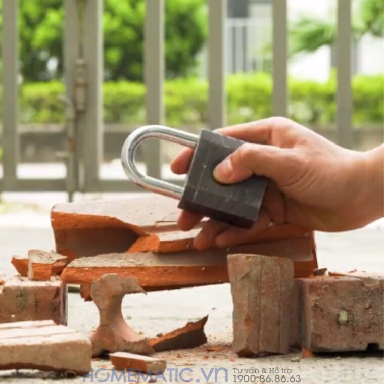 Ổ Khóa Vân Tay Chống Nước Chống Trộm Loại To Exsl