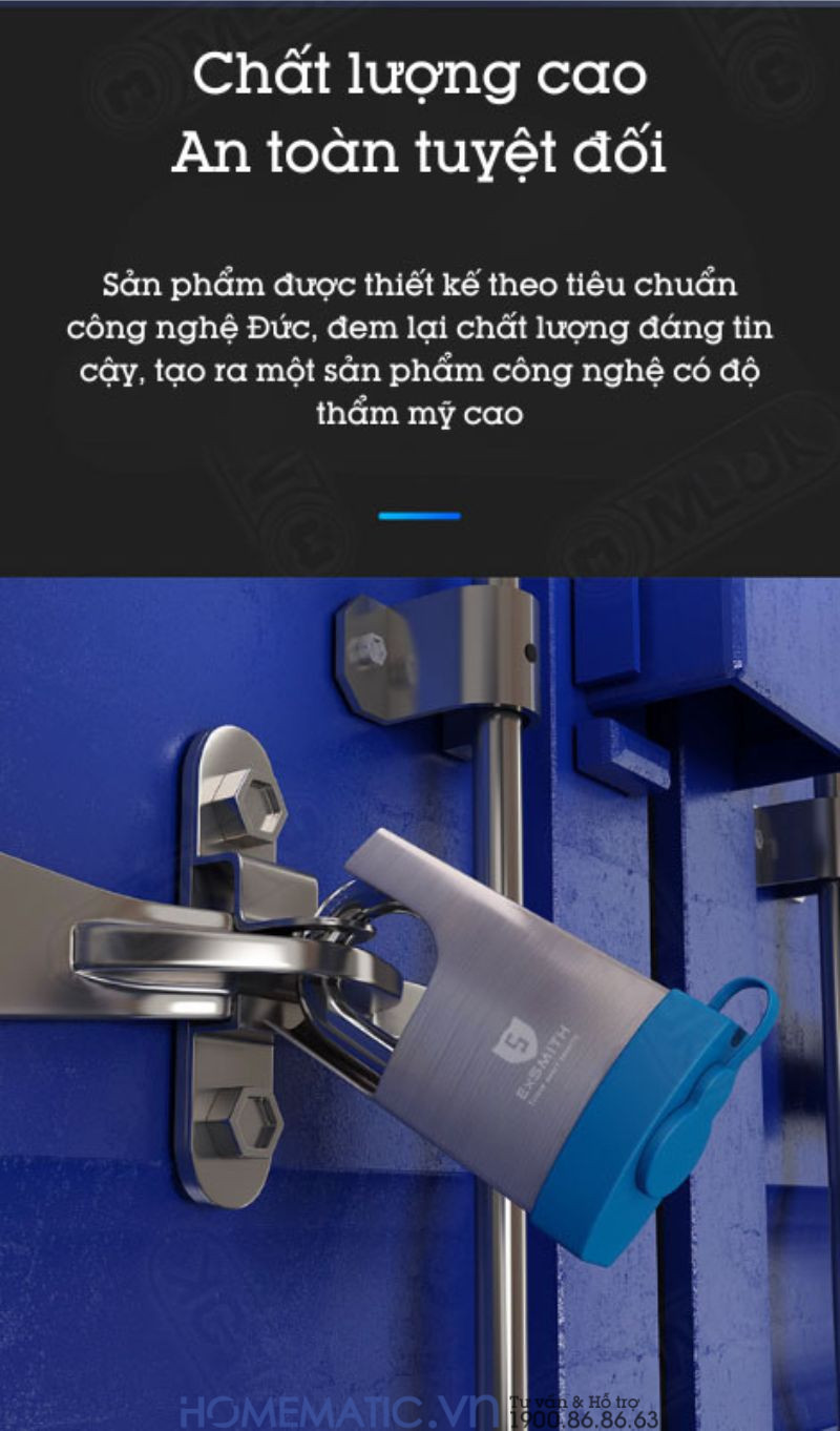 Ổ Khoá Vân Tay Cửa Cổng Chống Cắt Chống Nước Cao Cấp Kèm Chìa điện Tử Exsmith Epl365 thiết kế tỉ mỉ Ổ Khoá Vân Tay Cửa Cổng Chống Cắt Chống Nước Cao Cấp Kèm Chìa điện Tử Exsmith Epl365 thiết kế tỉ mỉ