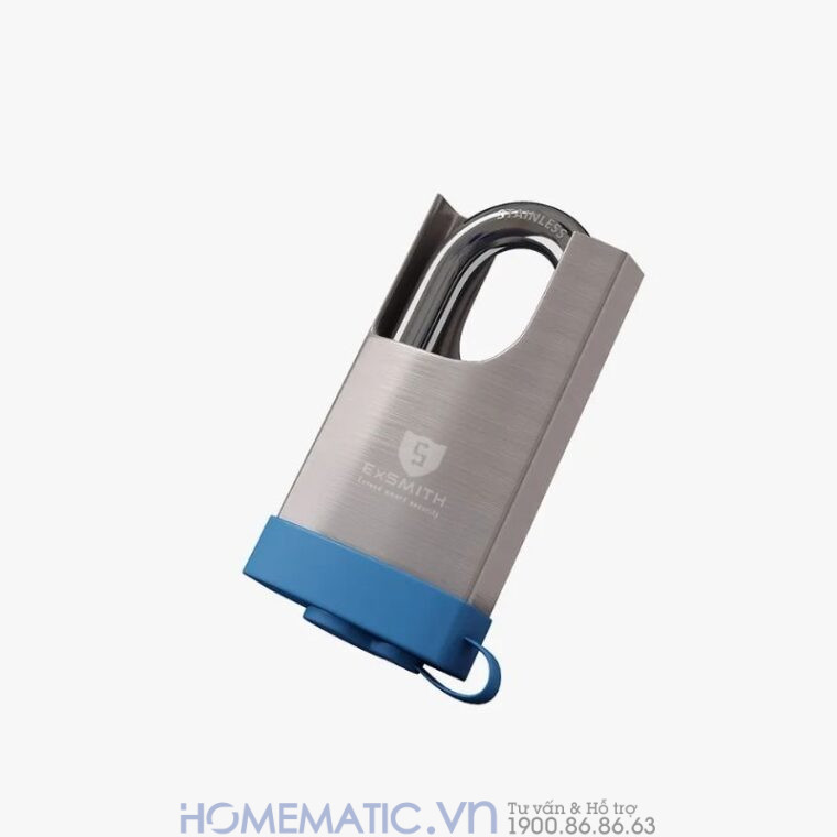 Ổ Khoá Vân Tay Cửa Cổng Chống Cắt Chống Nước Cao Cấp Kèm Chìa điện Tử Exsmith Epl365 mặt trước