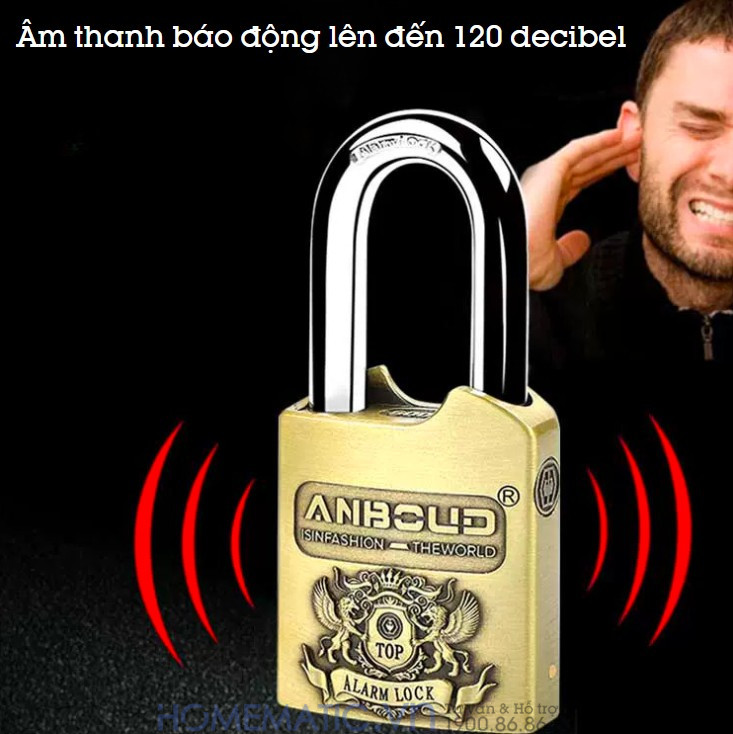 Khóa chống trộm có âm thanh lớn Khóa chống trộm có âm thanh lớn