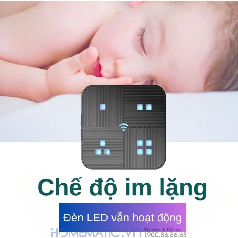 Chuông Báo Khách Báo Trộm Không Dây Khoảng Cách Xa Homematic T505 chế độ im lặng