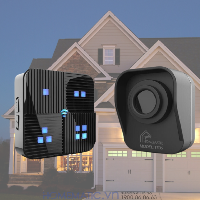 Chuông Báo Khách Báo Trộm Không Dây Khoảng Cách Xa Homematic T505 giá tốt