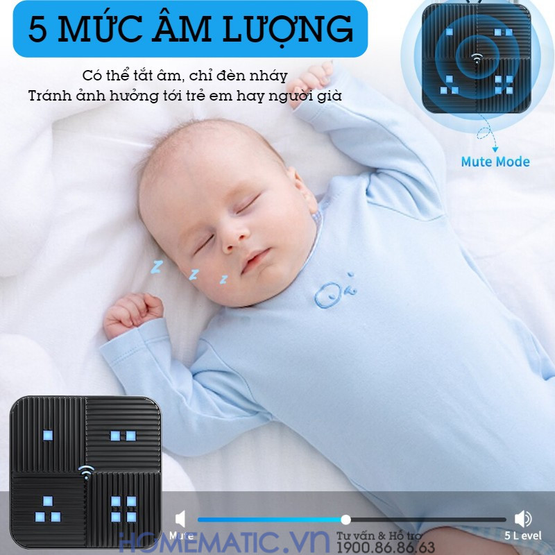 Có thể tắt âm để tránh ảnh hưởng trẻ em và người già