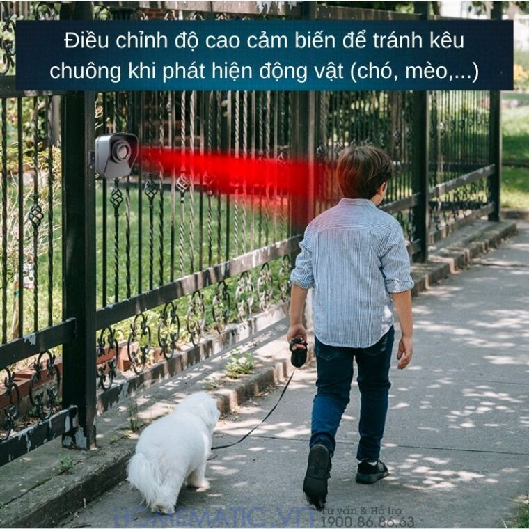 Chuông Báo Khách Báo Trộm Không Dây Khoảng Cách Xa Homematic T505 điều chỉnh dễ dàng