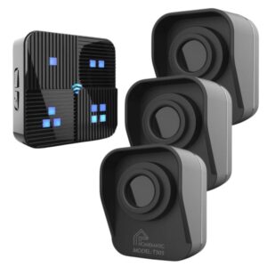 Chuông Báo Khách Báo Trộm Không Dây Khoảng Cách Xa Homematic T505 bộ 3 cảm biến 1 loa chuông
