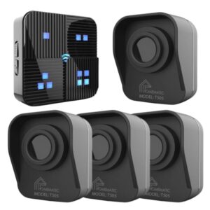 Chuông Báo Khách Báo Trộm Không Dây Khoảng Cách Xa Homematic T505 bộ 4 cảm biến 1 loa chuông