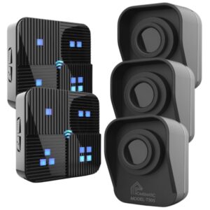 Chuông Báo Khách Báo Trộm Không Dây Khoảng Cách Xa Homematic T505 bộ 2 loa 3 cảm biến