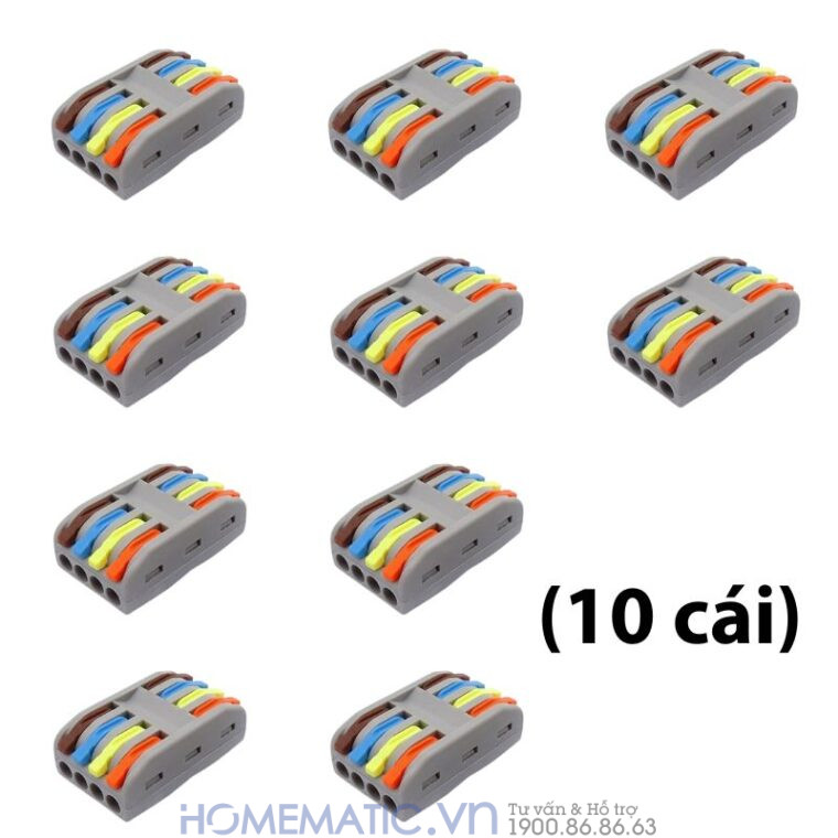 Cút Nối đầu Nối Dây điện Nhanh 4 Cổng Ra 4 Dây Kv774-4p4c