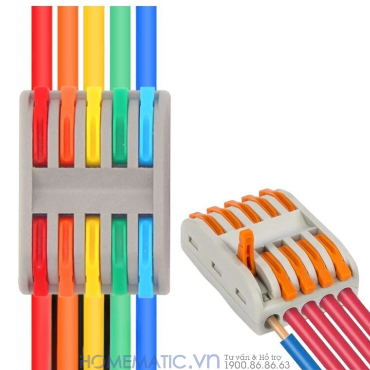 Cút Nối đầu Nối Dây điện Nhanh 5 Cổng Ra 5 Kv774-5p5c